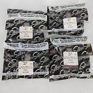 Silkies Knee Highs Hosiery Womens One Size Taupe Lot of 4 Packs 8 Pairs Nylon